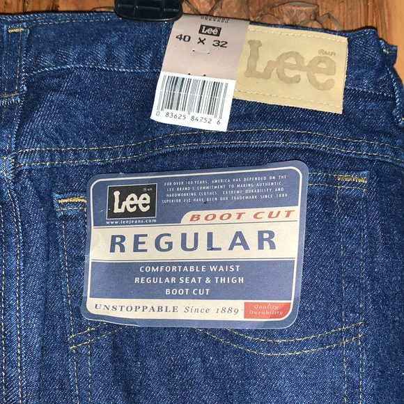 NWT Lee regular boot cut jean 40 x 32 - Picture 4 of 6